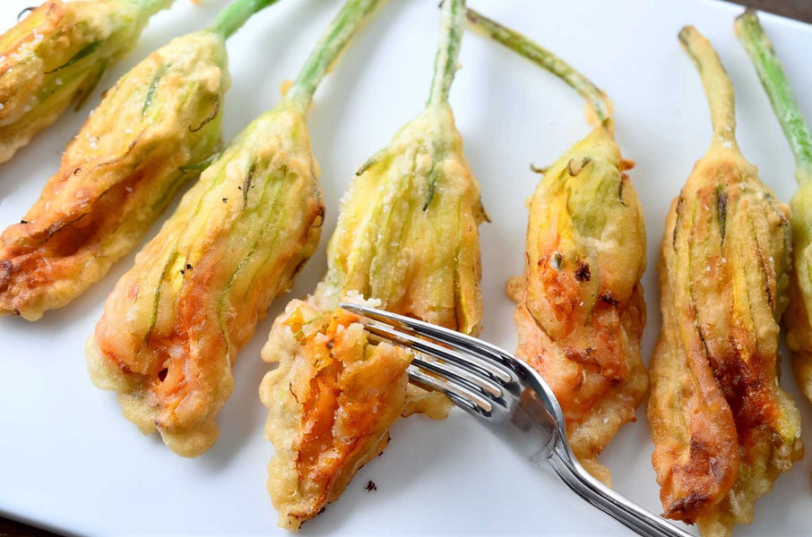 Fried Stuffed Squash Blossoms: Beauty and the Flavor